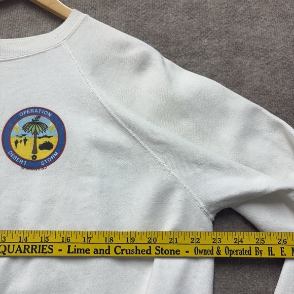 Vintage 1991 Operation Desert Storm Sweatshirt Crewneck Mens Size XL Gulf War - Picture 4 of 9